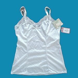 Vintage 70s/80s Peter Pan Cami Lingerie Slip New With Tags Antron III Nylon S